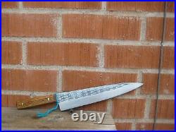 Vintage 10 Blade FORGECRAFT Fine XL Carbon Steel Chef Knife USA