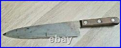 Vintage 10 Blade FOSTER BROS. XL Carbon Steel Chef Knife USA