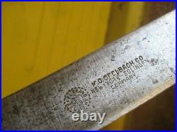 Vintage 10 Blade K. C. SEELBACH Solingen Carbon Butcher Knife GERMANY