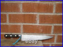 Vintage 10 Blade SABATIER XL Carbon Chef Knife Wood Handle FRANCE