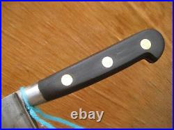 Vintage 10 Blade SABATIER XL Carbon Chef Knife Wood Handle FRANCE