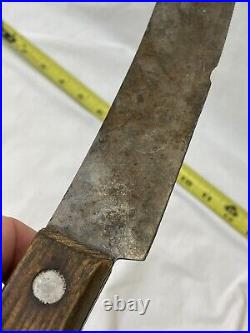 Vintage 10 Inch Foster Brothers Butcher Knife Made in USA