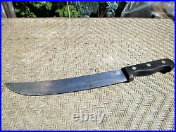 Vintage 11 1/4 Blade K. C. SEELBACH Solingen Carbon Butcher Knife GERMANY