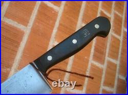 Vintage 12 Blade J. A. HENCKELS TWIN WORKS Fine Carbon Chef Knife GERMANY