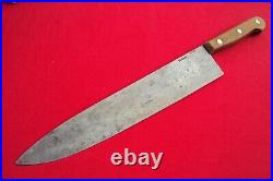 Vintage 12 Blade KA-BAR 12 CARBON STEEL Blade Chef Knife Butcher USA