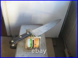 Vintage 12 Blade VILLAGE BLACKSMITH 3XL Fine Carbon Chef Knife USA