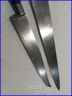 Vintage 14 Blade & 12 Carbon Steel SABATIER Knives Knife Slicer & Carving