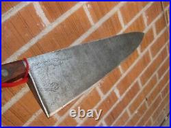 Vintage 14 Blade BLUE DIAMOND LF&C Fully Forged Carbon Chef Knife USA