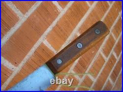 Vintage 14 Blade FOSTER BROS. Huge Carbon Steel Breaking Knife USA
