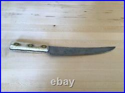 Vintage 1950s FOSTER BROS Butcher's 14 1/2 Overall Heavy Carving Knife USA