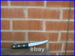 Vintage 5 3/4 Blade GOLD STAR FOSTER Carbon Hunting Skinning Knife & Sheath USA