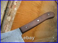 Vintage 6 Blade x 1 3/4 lbs. FOSTER BROS. Solid Steel Cleaver Knife USA