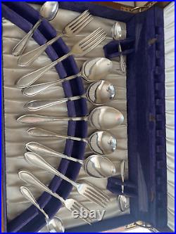 Vintage 60's Viners of Sheffield England Silverware Set in Box 48 pieces