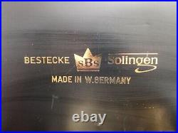 Vintage 71-Pc SBS Bestecke Solingen 23/24 Gold Plated Flatware Set, W. Germany