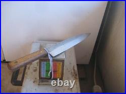 Vintage 8 Blade FORGECRAFT Carbon Steel Chef Knife USA