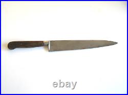 Vintage 8 Blade L F & C Carbon Steel Chef Knife with Nogent Handle Made in USA