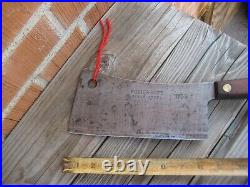 Vintage 8 Blade x 1 3/4 lbs. FOSTER BROS. Solid Steel Cleaver Knife USA