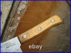 Vintage 8 Blade x 2 1/2 lbs. Weight BRIDDELL Large Cleaver Butcher Knife USA