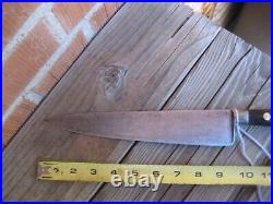 Vintage 9 1/2 Blade SABATIER K Acier Forged Large Carbon Chef Knife FRANCE