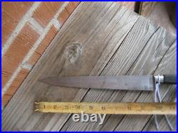 Vintage 9 1/2 Blade SABATIER Nogent Carbon Slicing Knife FRANCE