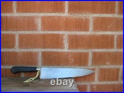 Vintage 9 3/4 Blade PERNOT Nogent Carbon French Cuisine Chef Knife FRANCE