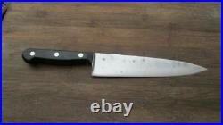 Vintage ANTON WINGEN Germany Carbon Steel Chef Knife withRAZOR SHARP 8-3/8 Blade
