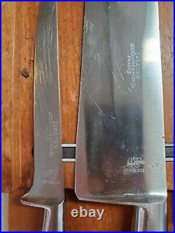 Vintage Abercrombie & Fitch Sabatier France 5 Knives & Original A&F Holder