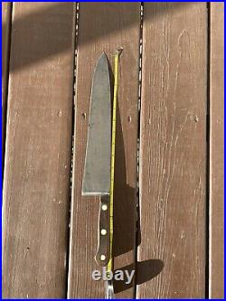 Vintage/Antique Large Butcher/Chef Knife High Carbon Steel 12Blade 17+Length