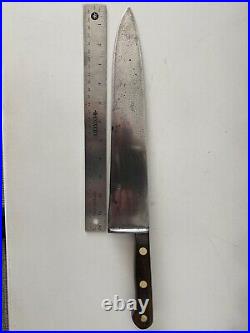 Vintage/Antique Large Butcher/Chef Knife High Carbon Steel 12Blade 17+Length