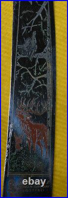 Vintage Anton Wingen Jr Carving Knife Set Stag Horn Solingen Germany antlers