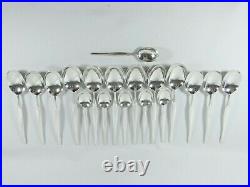 Vintage Christofle Duo 42pc Complete Silver Plate Cutlery Set Knife Fork Spoon