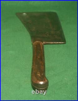 Vintage Clean Foster Bros. 8 Inch Butcher Cleaver withGreat Handle Inv#PH17