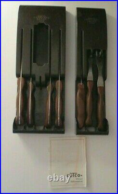 Vintage Cutco Knives & Forks In Bakelite Wall Holder 9 Pcs. Total #22-28