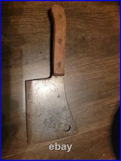 Vintage Foster Bros. Butchers Meat Cleaver with Arrow Trade Mark