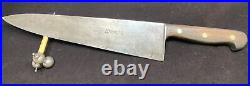 Vintage GUSTAV EMIL ERN Carbon Steel 12 Blade Chef's Knife Germany Antique