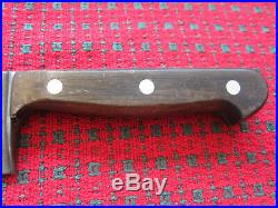 Vintage GUSTAV EMIL ERN Solingen Carbon Steel 10.5 Blade Chef's Knife Germany