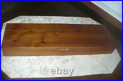 Vintage Gerber Miming Knives Set of 8 with Walnut Wood Box Made in USA 3 blade