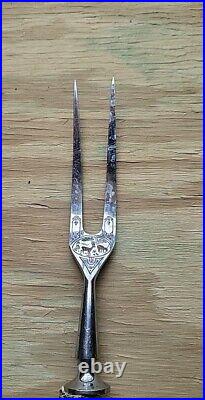 Vintage Germany Stainless Steel Deer Carving Knife Set Antler Cutlery. 4 Pcs