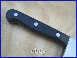 Vintage HENCKELS Germany 8.5 Carbon Steel Chef Knife withRosewood RAZOR SHARP