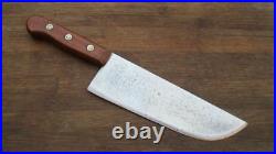 Vintage Italian Chef's Hand-Forged Carbon Steel Swiss Cleaver Knife RAZOR KEEN