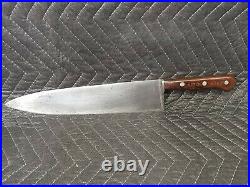 Vintage KNIFE Chef Butcher DEXTER 48912 Carbon Steel 12 Blade Full Tang