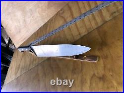 Vintage KNIFE DEXTER 48912, chefs Butchers, 12 Carbon Steel Blade, Sharp By Hand