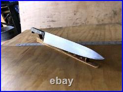 Vintage Knife Chef Butcher ORAK, Forge Carbon Steel 12 Blade, Solingen, Germany