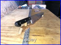 Vintage Knife Chef Butcher ORAK, Forge Carbon Steel 12 Blade, Solingen, Germany