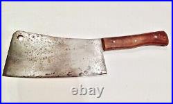 Vintage L. & I. J. White Buffalo NY 1837 No 9 Meat Cleaver Knife Nice One