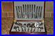 Vintage MCM Mid Century Modern Stainless Flatware Set WELLO Service for 12