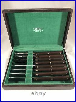 Vintage No. 47 Cutco Straight Edge Knives with Wooden Case Set of 8