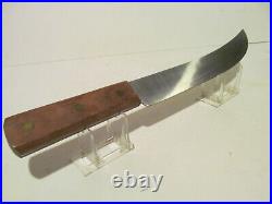 Vintage Olsen 12 inch Carbon Steel Butcher, Carving Knife