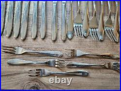 Vintage Quantity 80 items Viners Stainless Steel Mid Century Modern Cutlery
