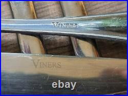 Vintage Quantity 80 items Viners Stainless Steel Mid Century Modern Cutlery